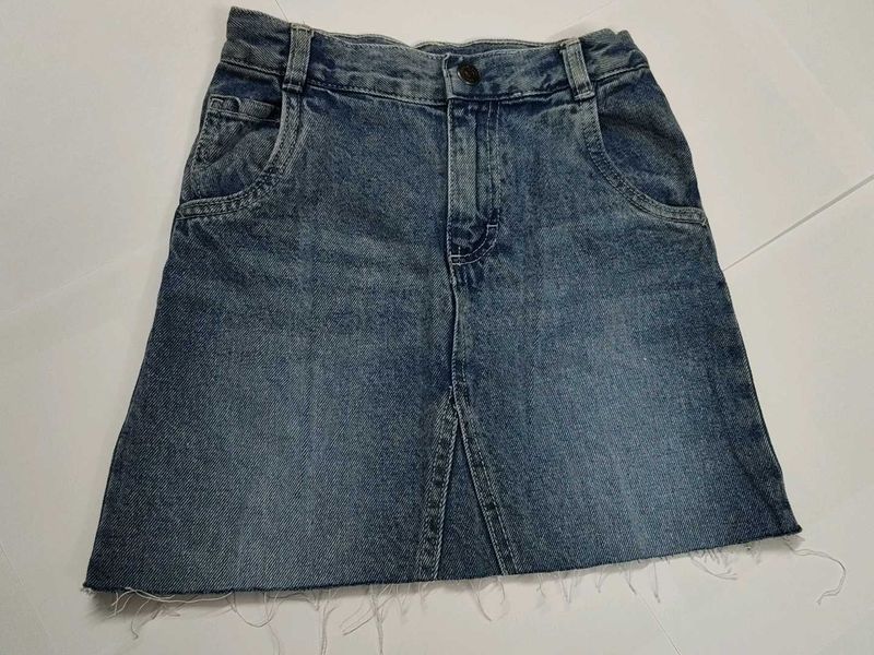 Denim Mini Skirt