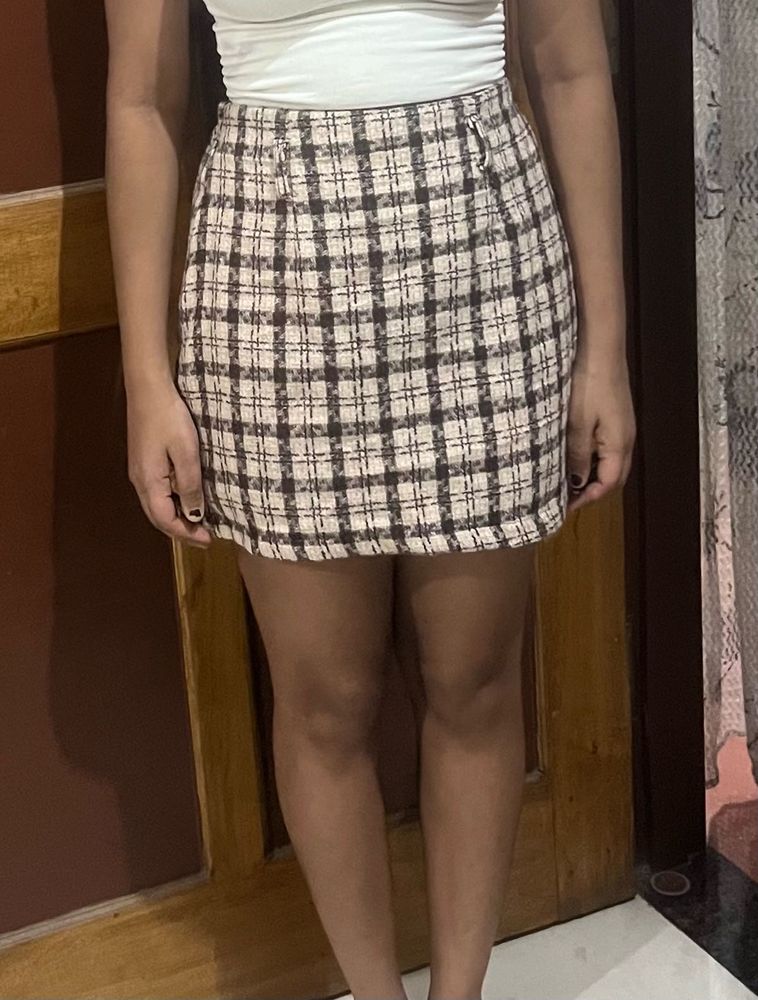 Tweed Mini Skirt