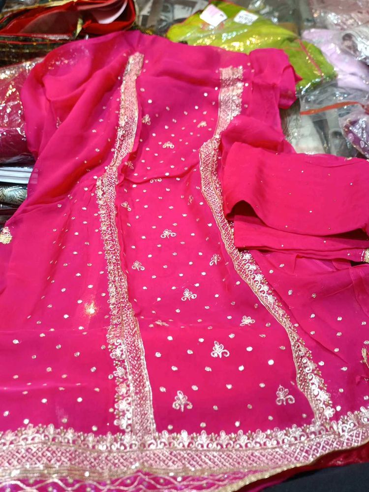 Pink Indian Dress Material