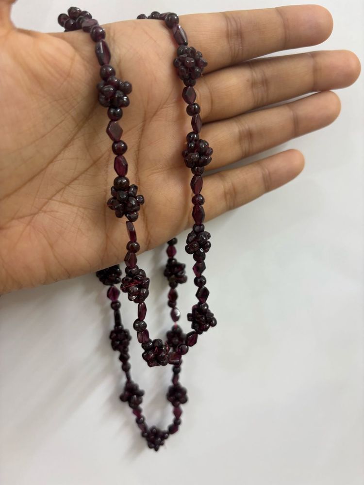 Beaded Burgundy Necklace