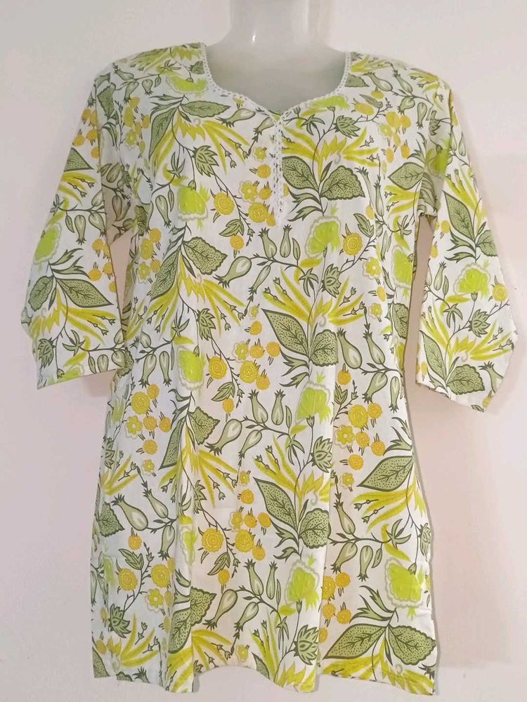 New Unused Floral Print Kurti