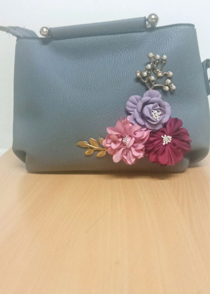 Grey Sling Bag
