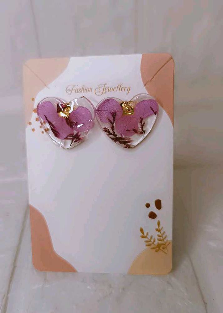Blue Flower Rasian Studes earings