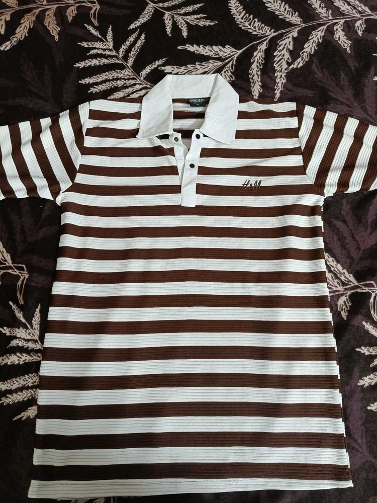 H&amp;M T SHIRT STRIP LINING