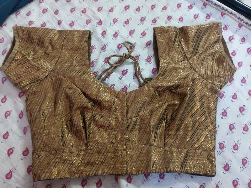 Golden Party Wear Blouse