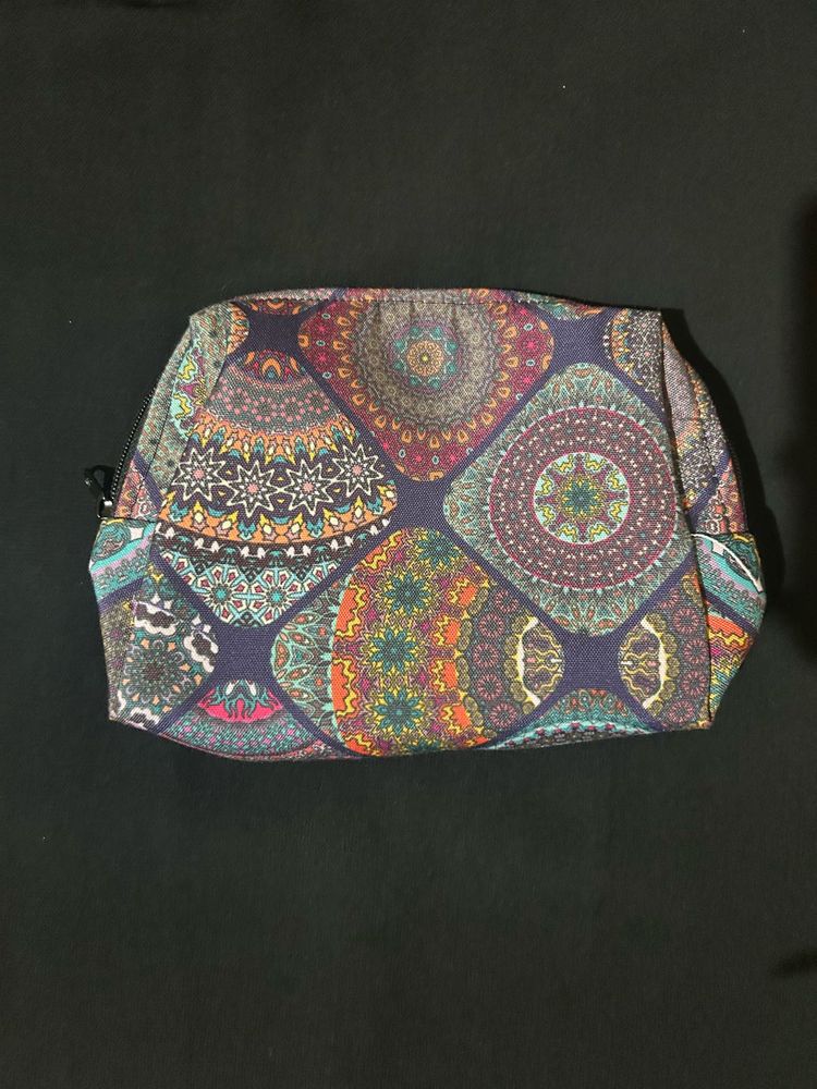 Boho Print Cosmetic Pouch