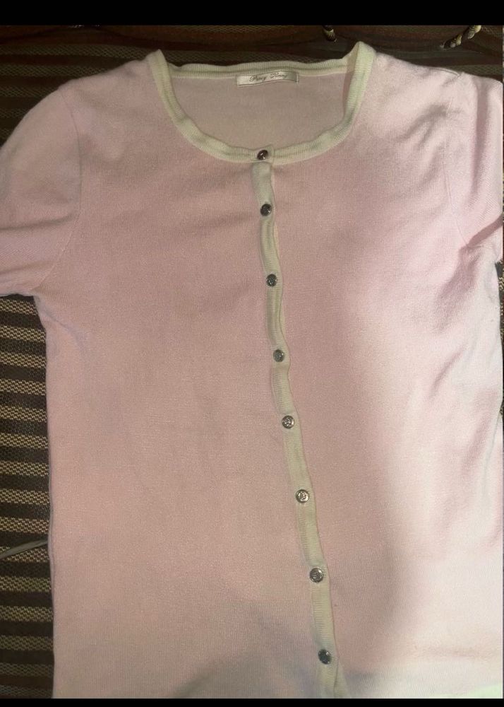 Pink cardigan type Top