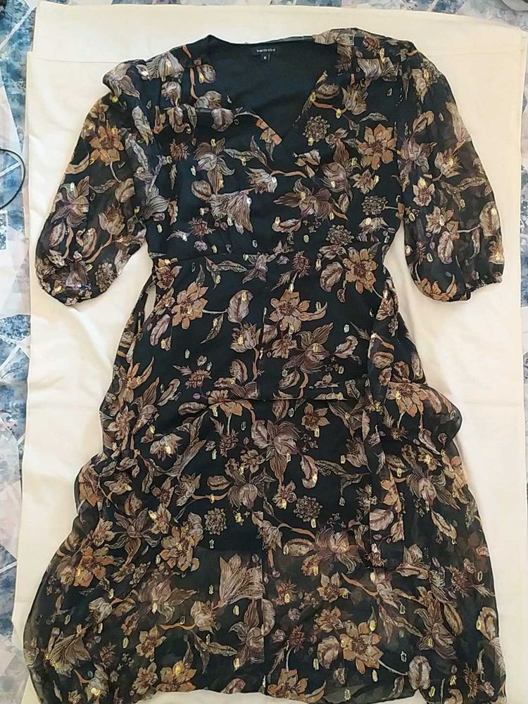 Floral Print Midi Dress