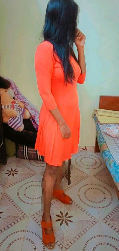 Orange Single Piece Dress