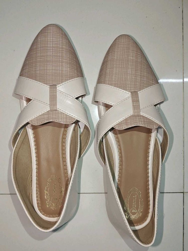 Elegant Beige Flats