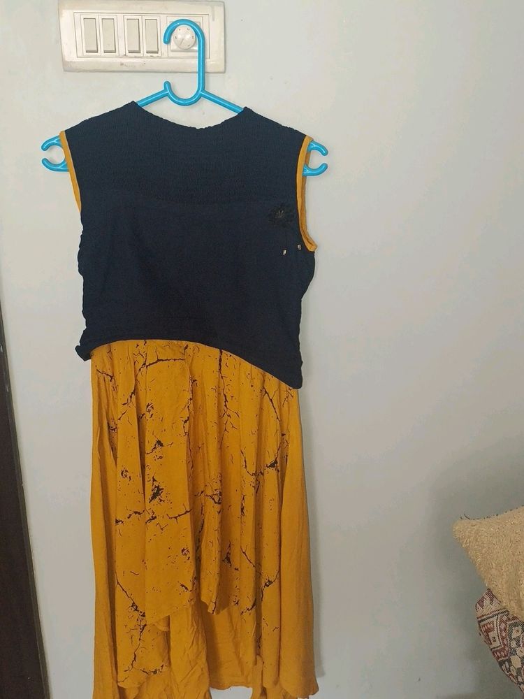 Yellow dress for women