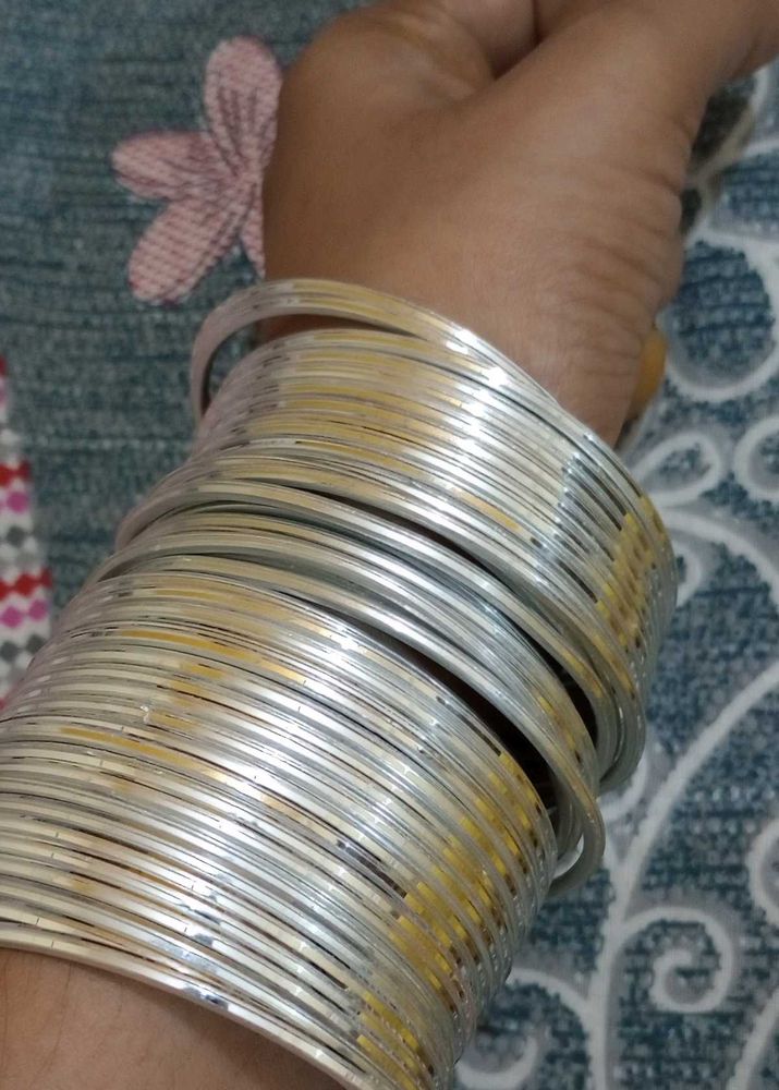 Silver Bangle Set