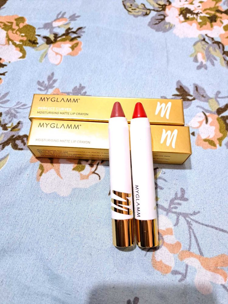 Pack Of 2 MYGLAMM Lip Crayons