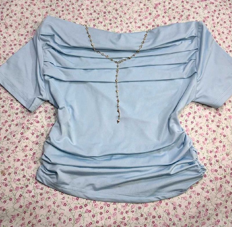 Chic Light Blue Top