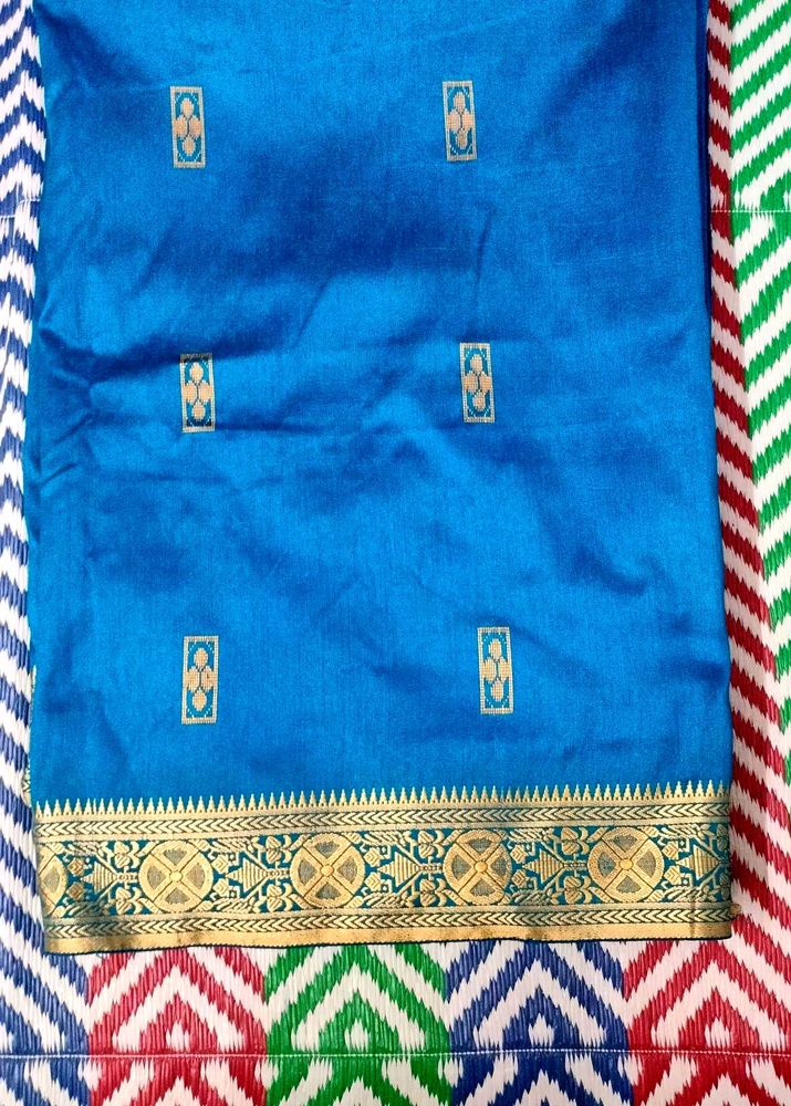 BLUE BANARASI SILK SAREE