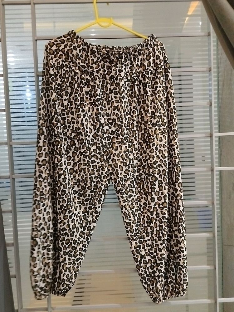 A Beautiful Leapord Print Elastic Lower