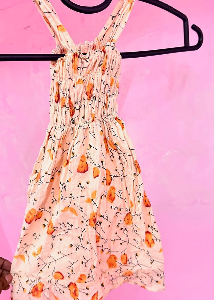 Cotton Floral Girls Dress