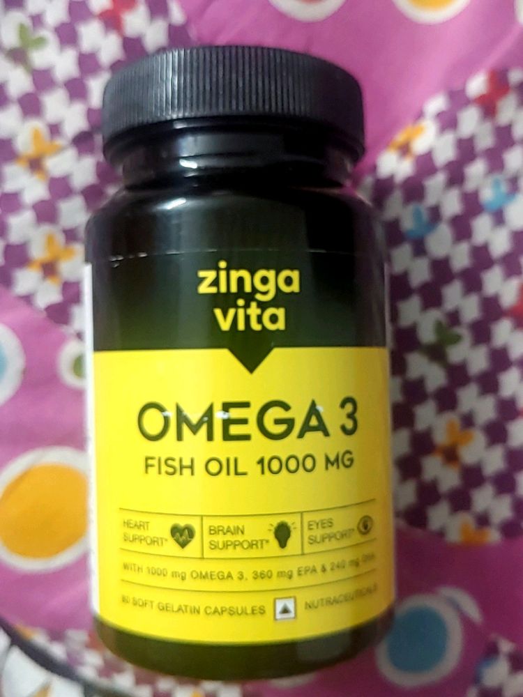 Zinga Vita Omega 3 Fish Oil 1000 MG Capsules
