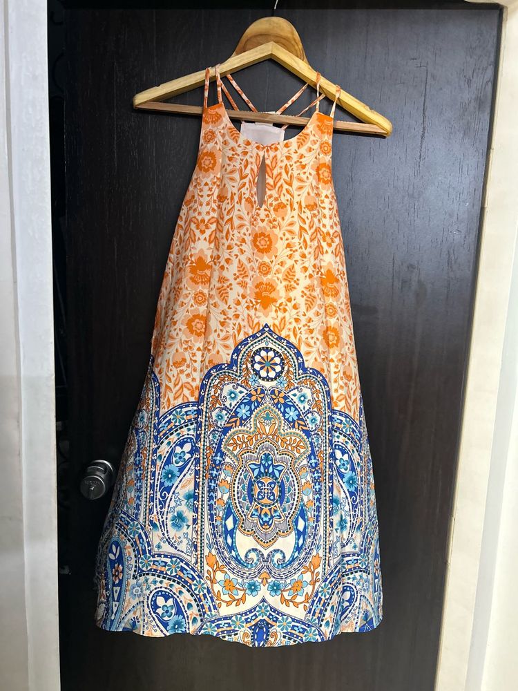 Multi color Beach Dress Printed