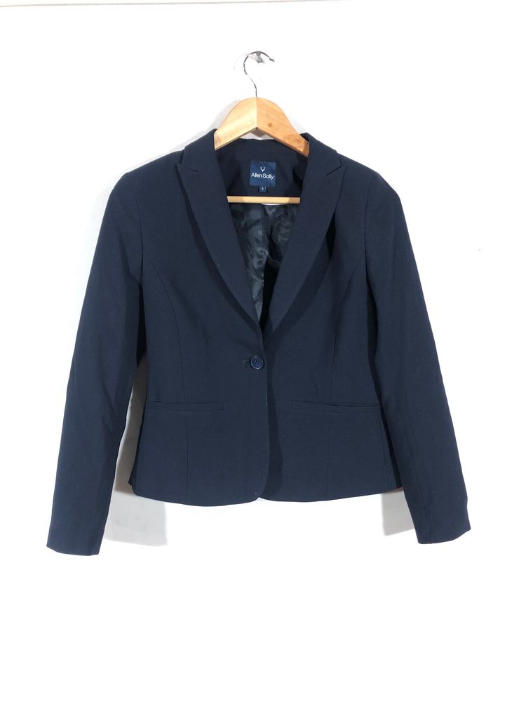 Allen Solly Navy Blue Blazer (Women&#39;s)