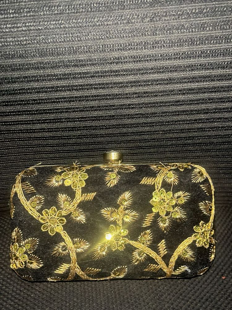 Embroidered Clutch