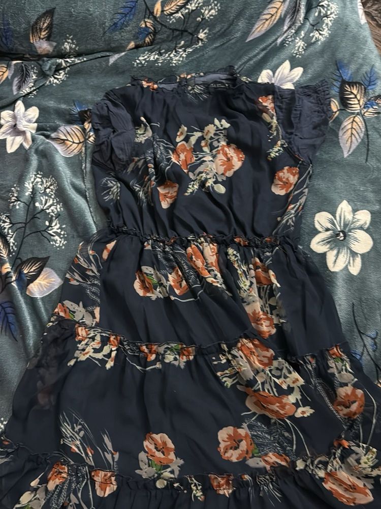 Floral Print Tiered Dress