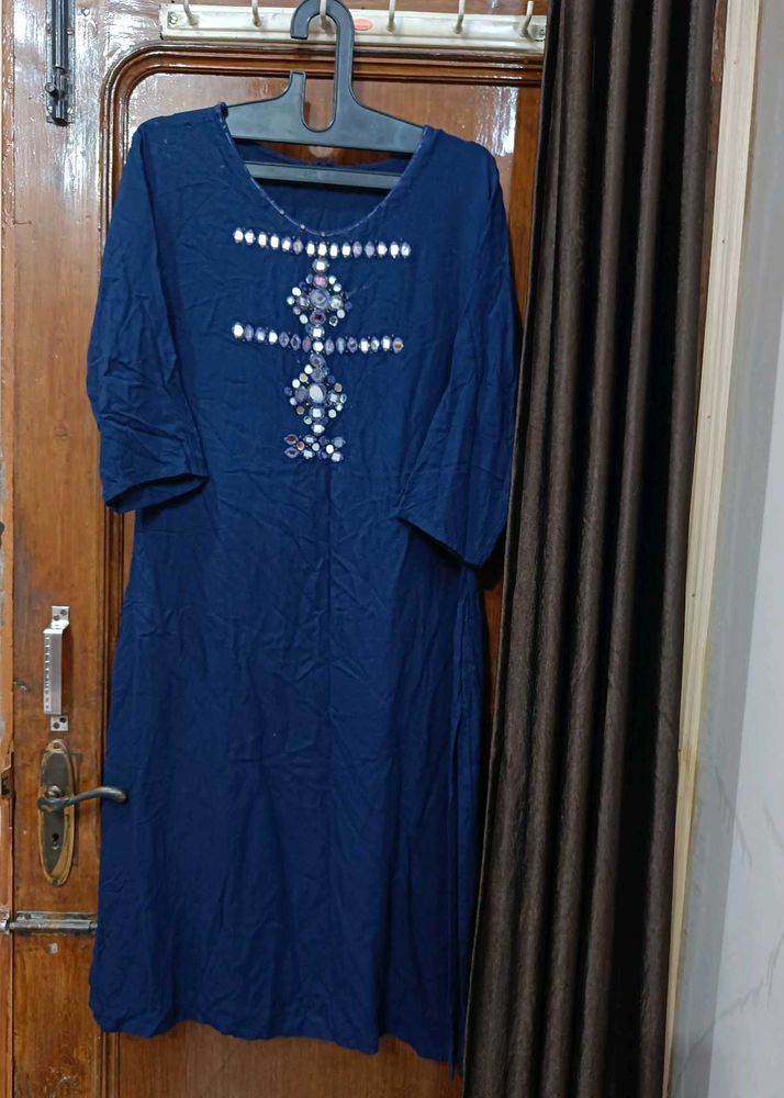 Daily Bases Neavy Blue Kurti