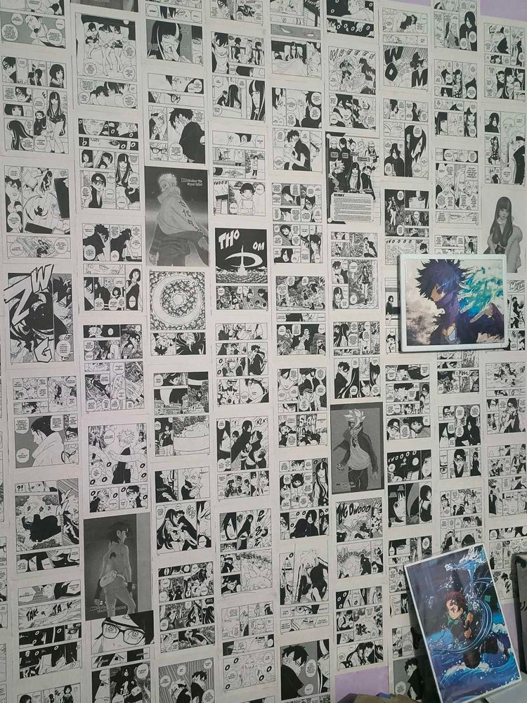 40 Mix anime Manga poster A6 size