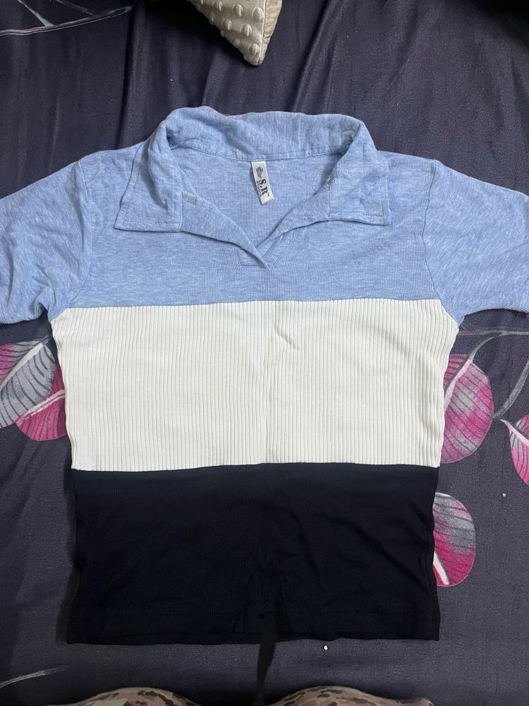 Cute Color Block Top
