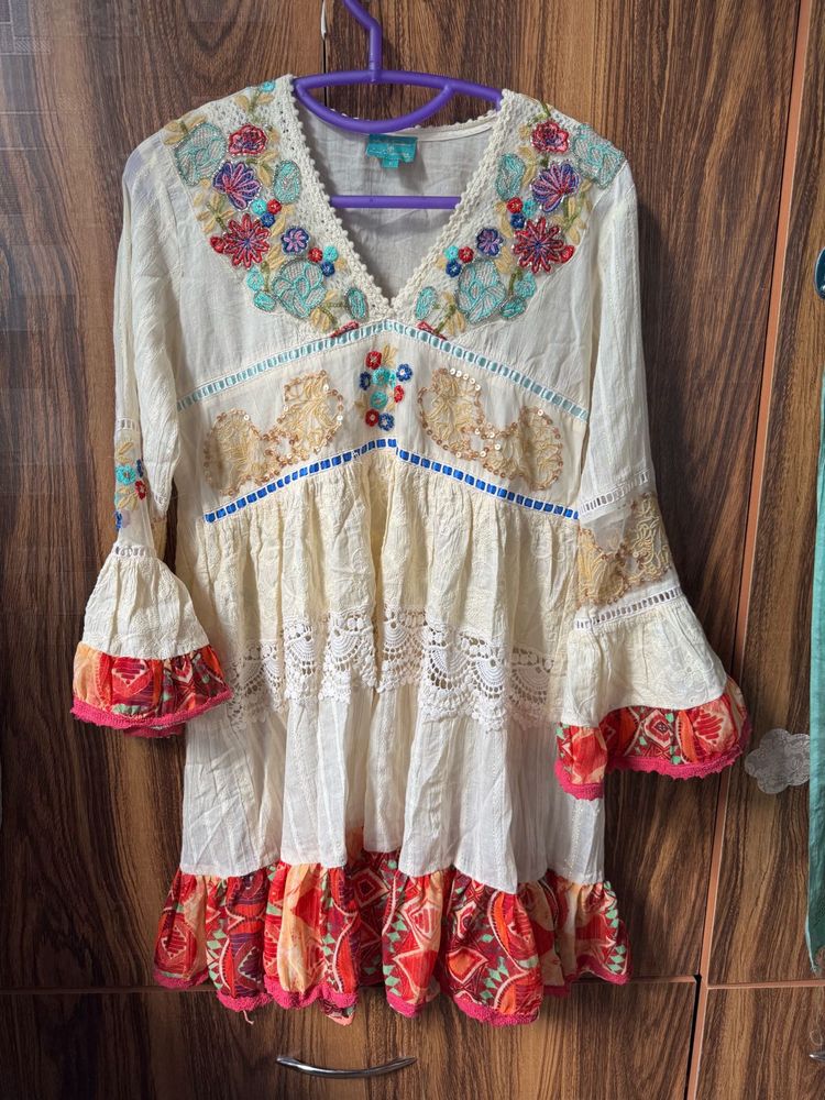 Boho Embroidered Top/Dress