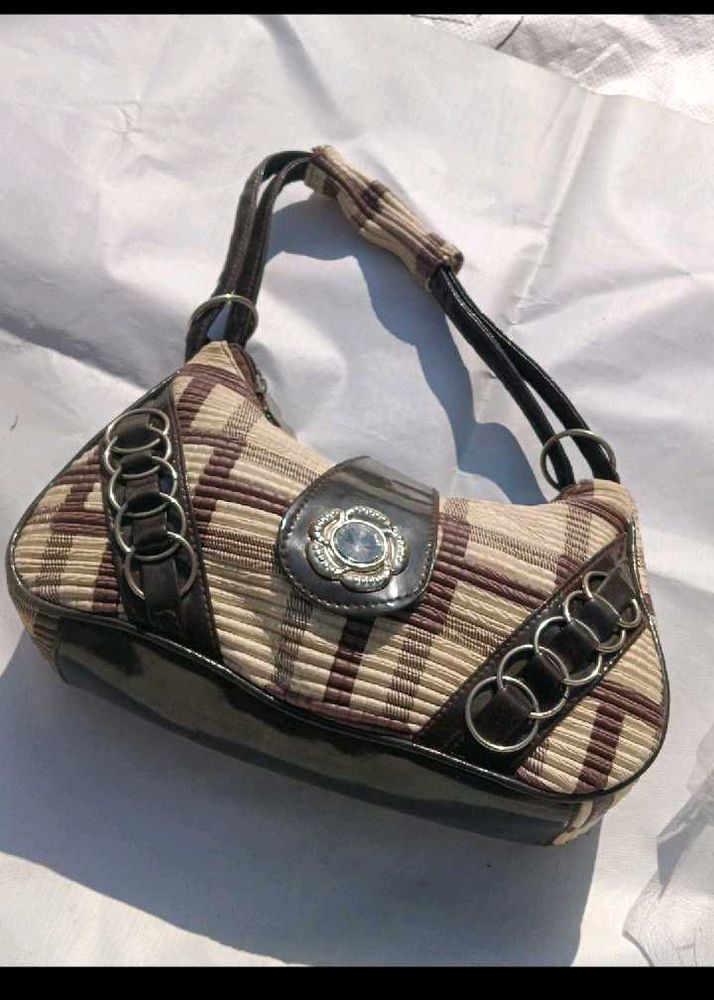 Stylish Plaid Pattern Handbag