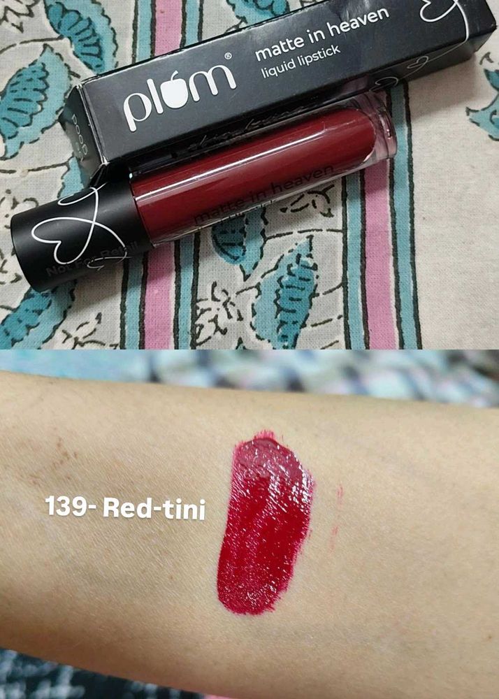 Plum Matte Lipstick - Red-tini