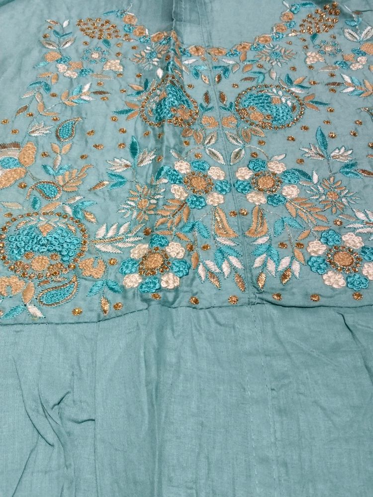 Cotton Silk designer Suit Set with dupatta