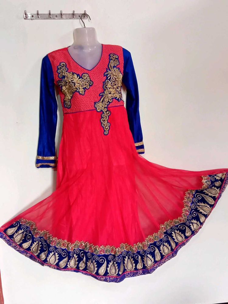 Long Gown With Dupatta And Pant