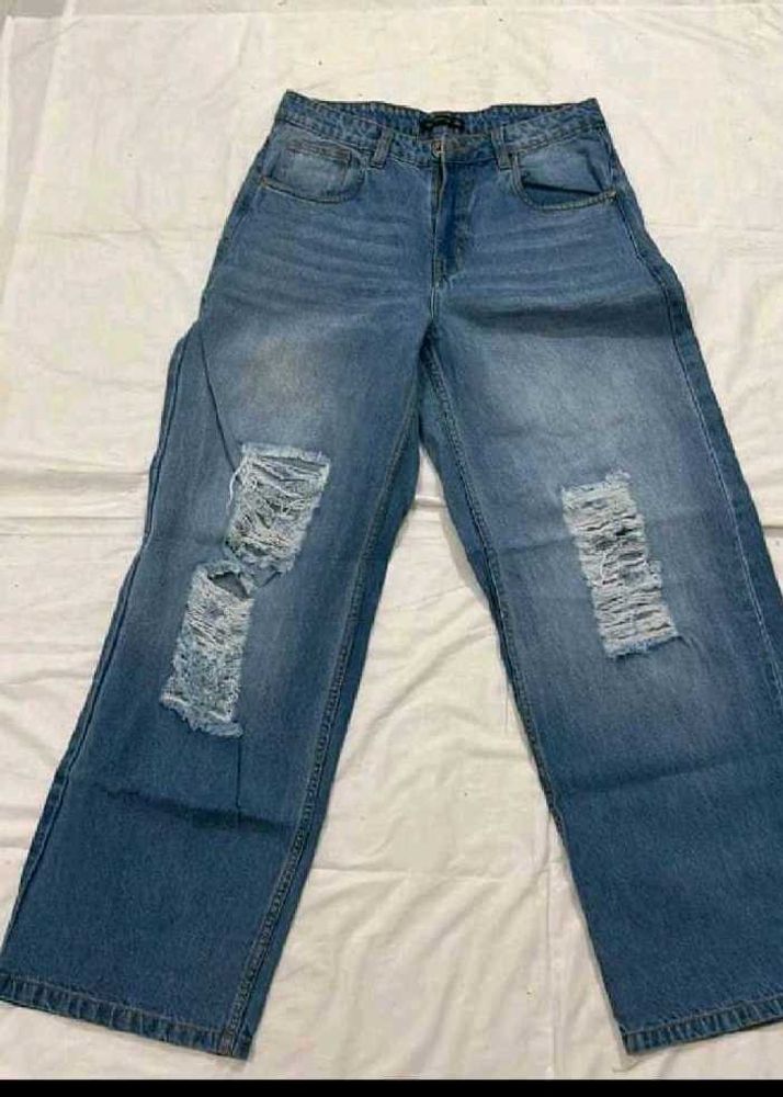 Distressed Denim Jeans