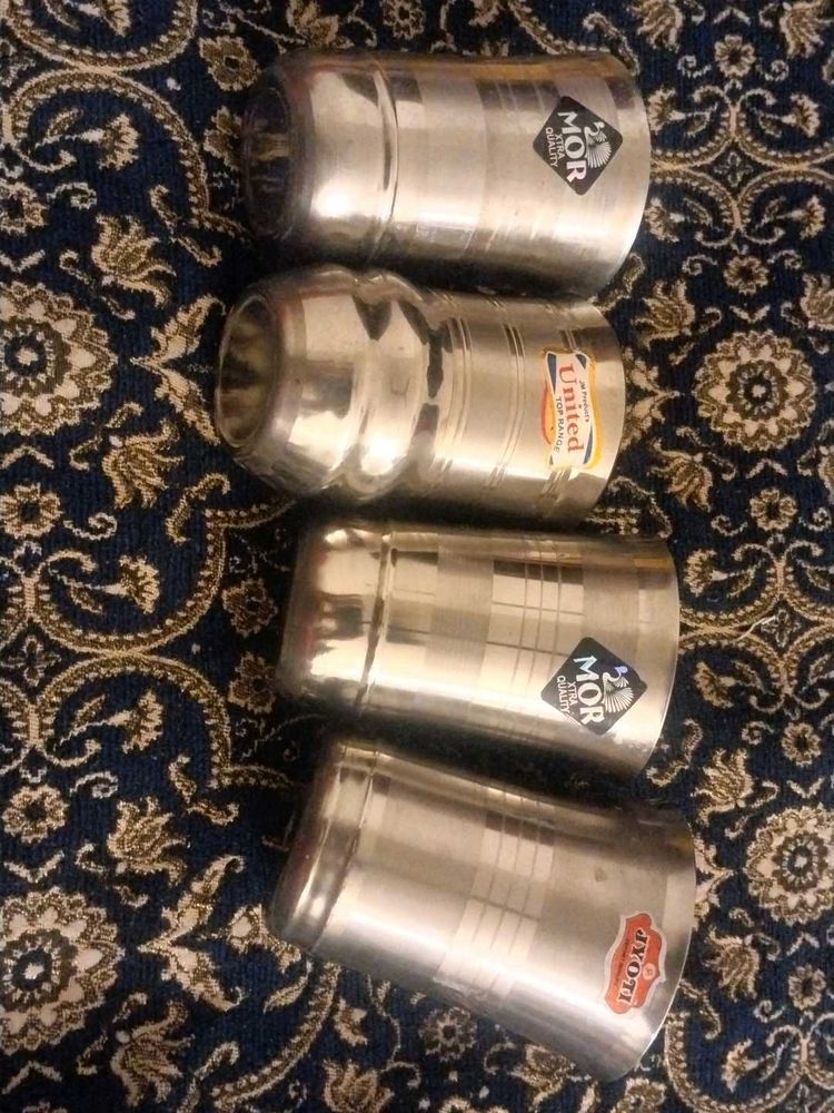 Steel glasses - Set of 4