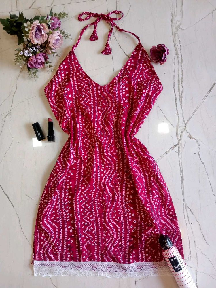 🆕 Viral Halter Neck Corset Short Kurta😍✨