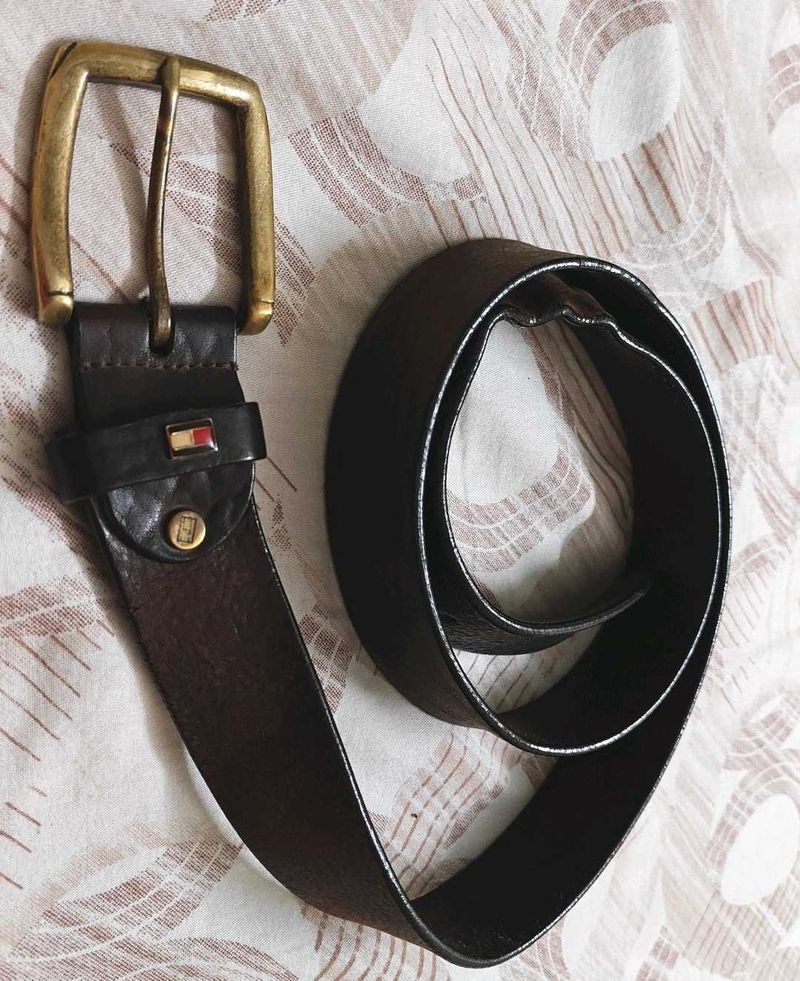 Men Brown Antique Look Belt