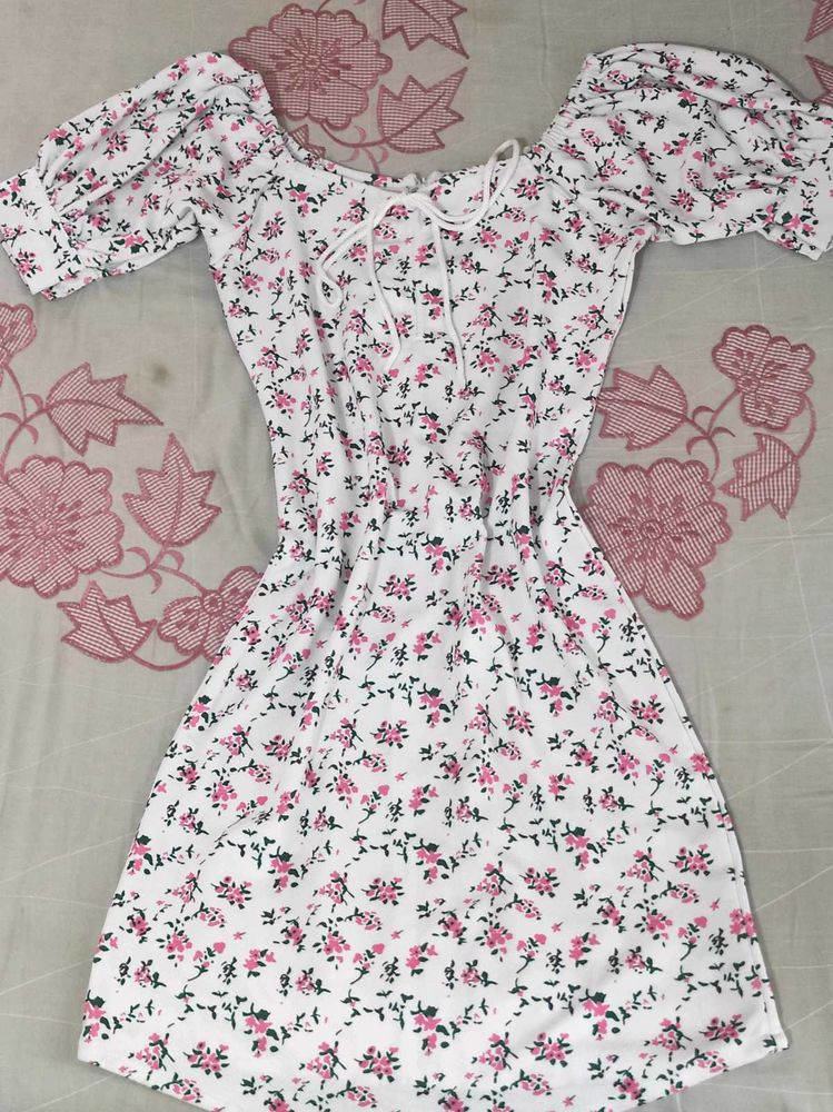 Floral Print Mini Dress , Lana Del Rey Aesthetic