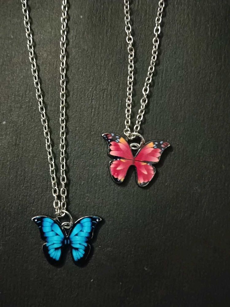 Butterfly Pendant Necklaces