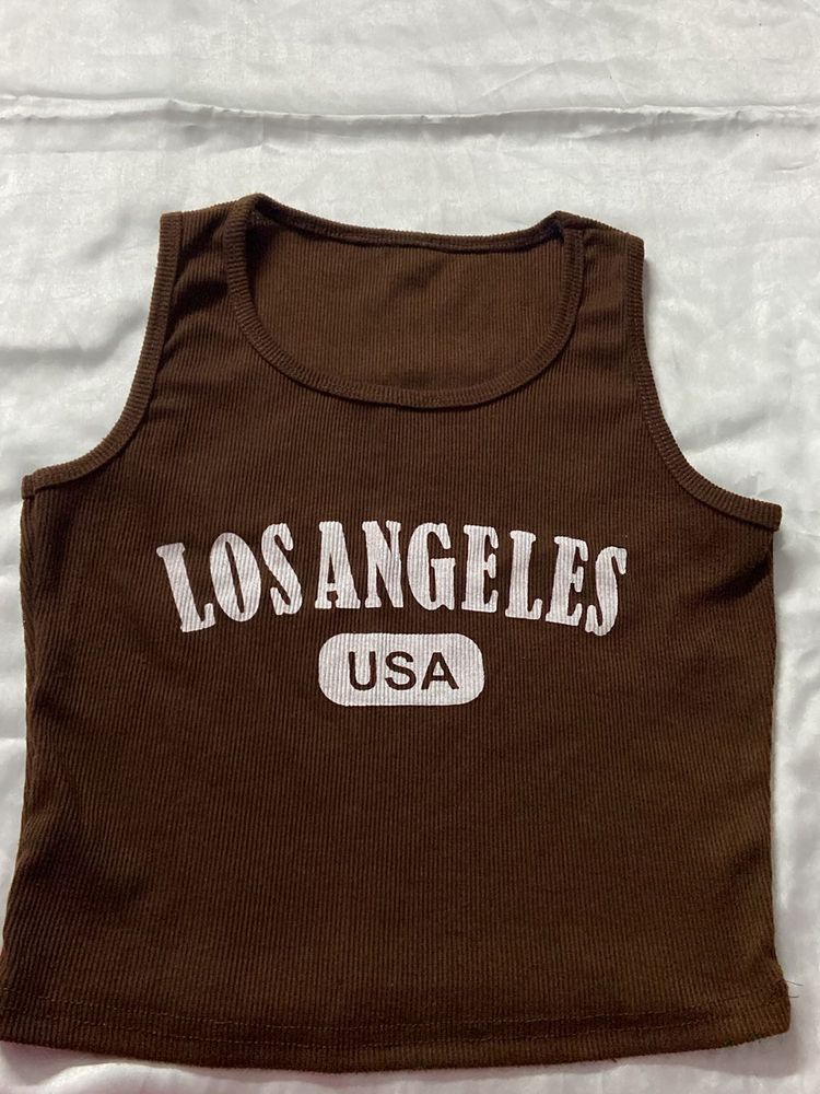 Brown Tank Top