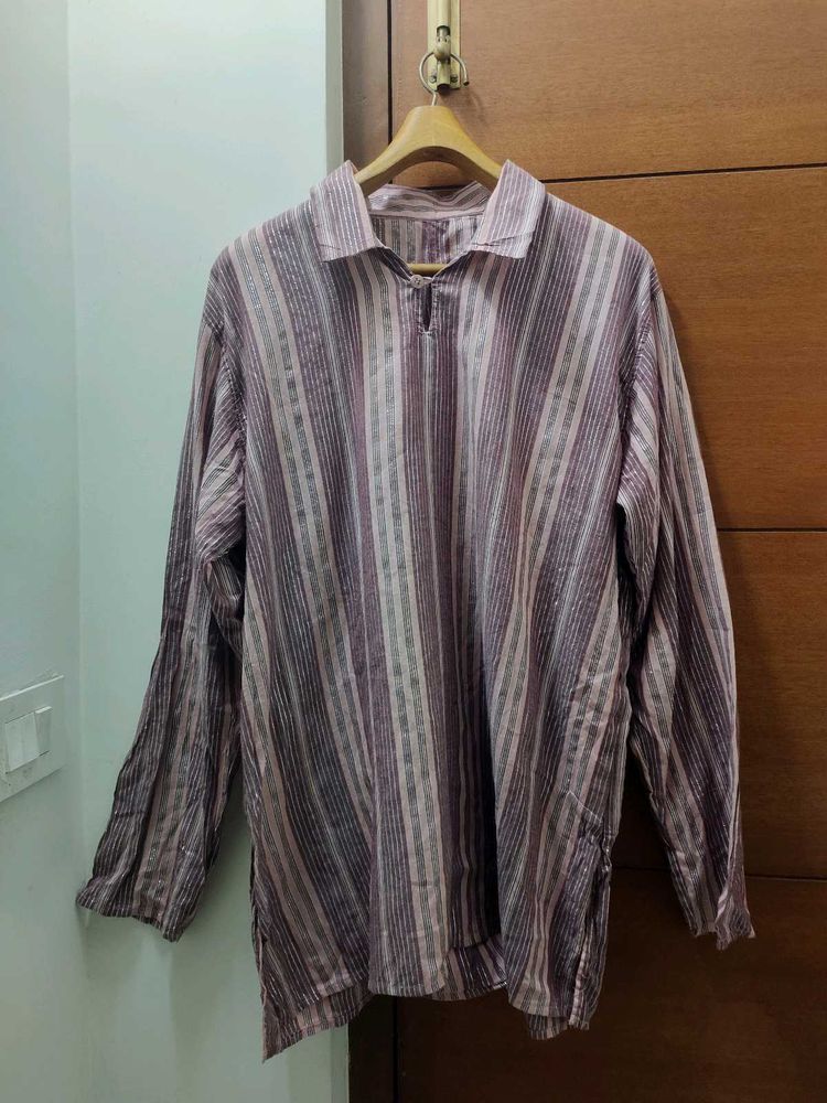 Striped Long Sleeve Kurta✨
