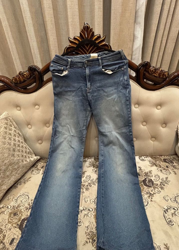 Flared Denim Jeans