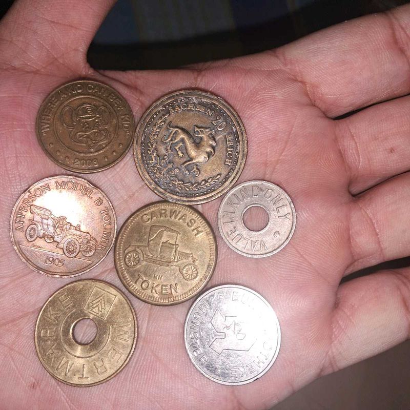 Collection Of 7 Rare Worldwide Tokens