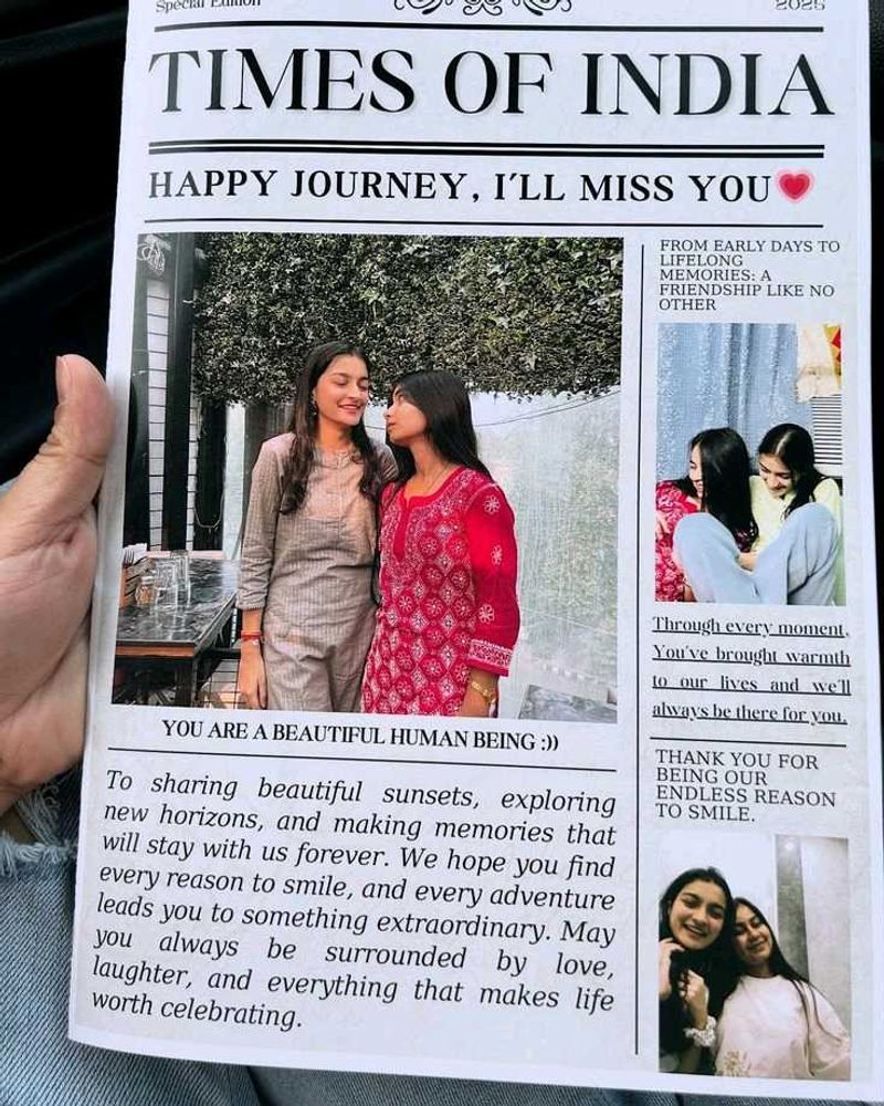 Custom Newspaper Greeting Card