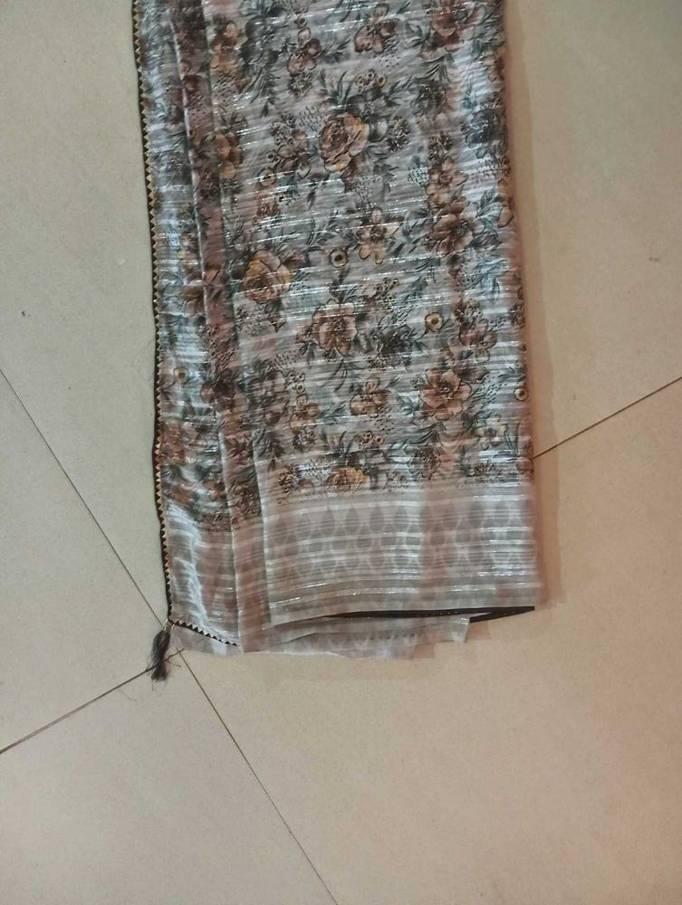 Floral Print Saree