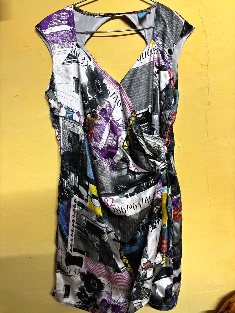 Rio Abstract Print Mini Dress