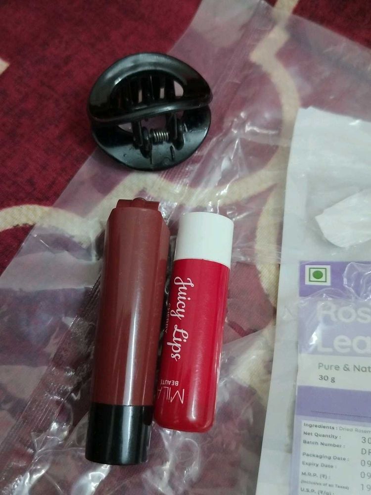 Lipstick &amp; Hair Claw Set