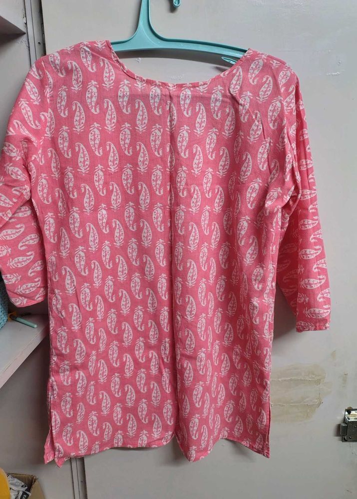 Pink Paisley Print Tunic