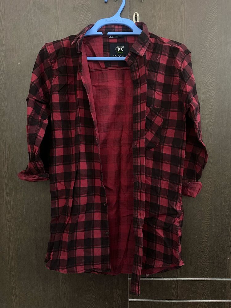 Red &amp; Black Flannel Shirt